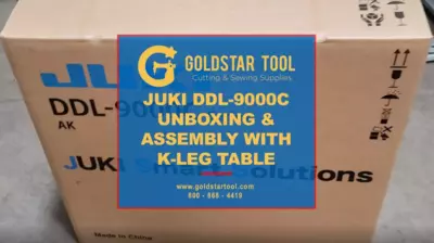 Product Showcase - Juki DDL-9000C with K-Leg Table - Goldstartool.com